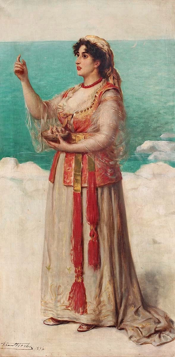 La giovane orientale in riva al mare (1874)